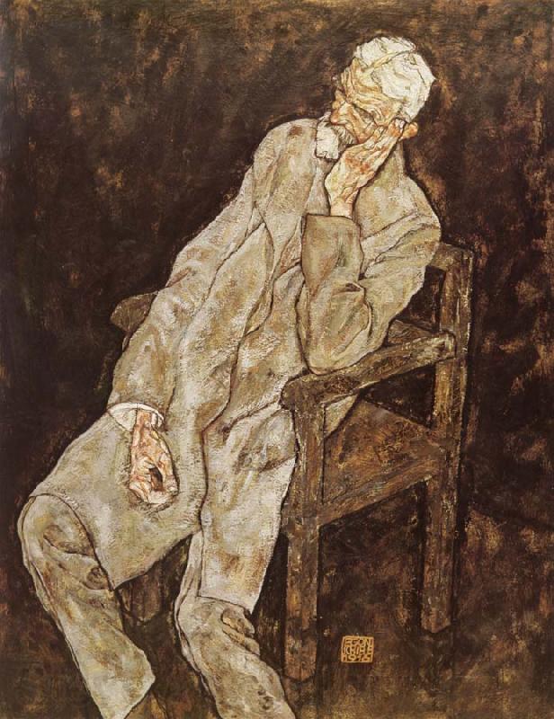 Egon Schiele Portrait of Johann Harms Spain oil painting art
